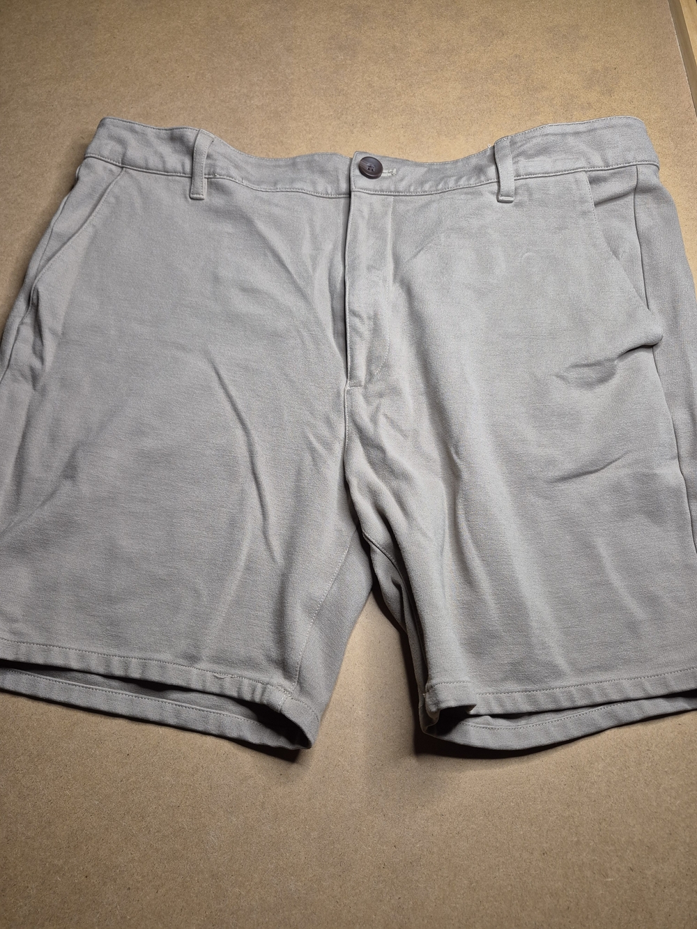 True Classic Men's Flat-Front Tan Performance Shorts 4238/4